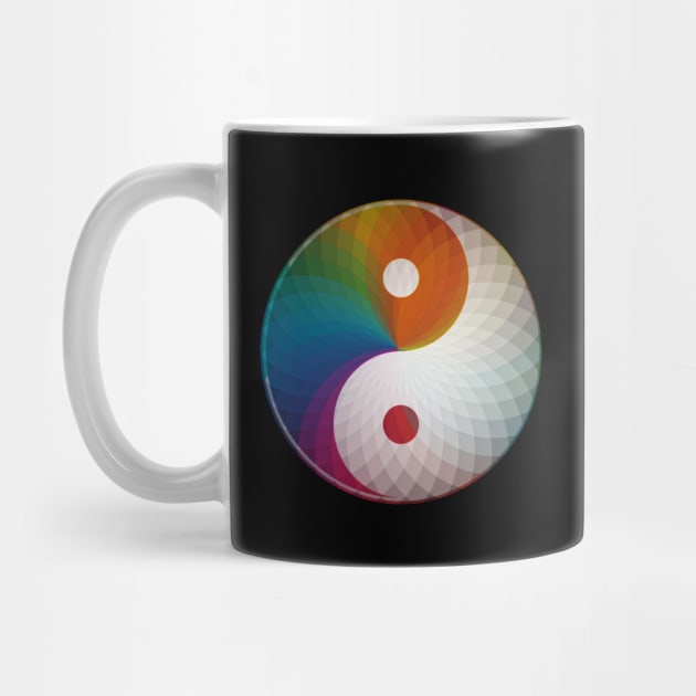 Multi Color Yin Yang by Bluepress